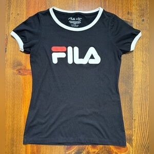 Fila Black Tee Size M